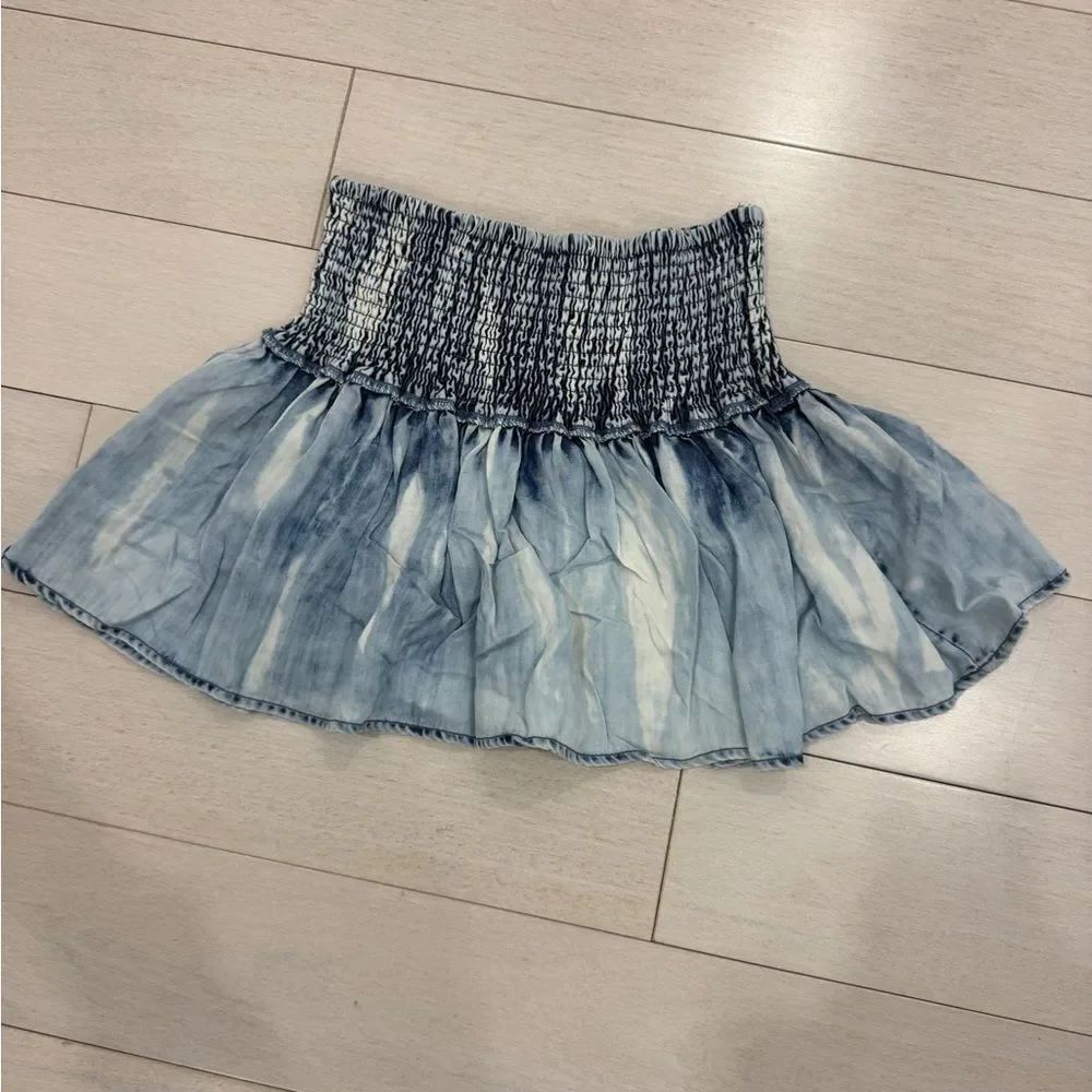 Vintage Havana Blue & White Skater Skirt